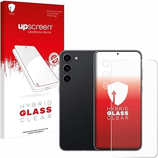 upscreen Screen Protector Film compatible with Samsung Galaxy S23 (Front+Camera) - 9H Glass Protection, Extreme Scratch Resistant