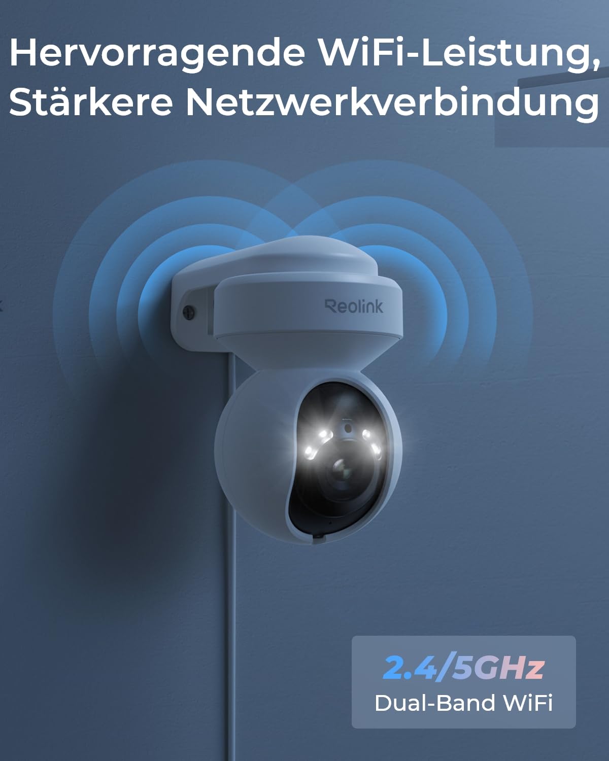 Reolink 5MP PTZ Überwachungskamera Set Aussen mit Home Hub, Auto-Tracking, 3X Optischer Zoom, 2,4/5GHz WLAN, Intelligente Erkennung, Anti-Diebstahl-Algorithmen & Datenschutz, E1 Outdoor 2-Kamera-Set