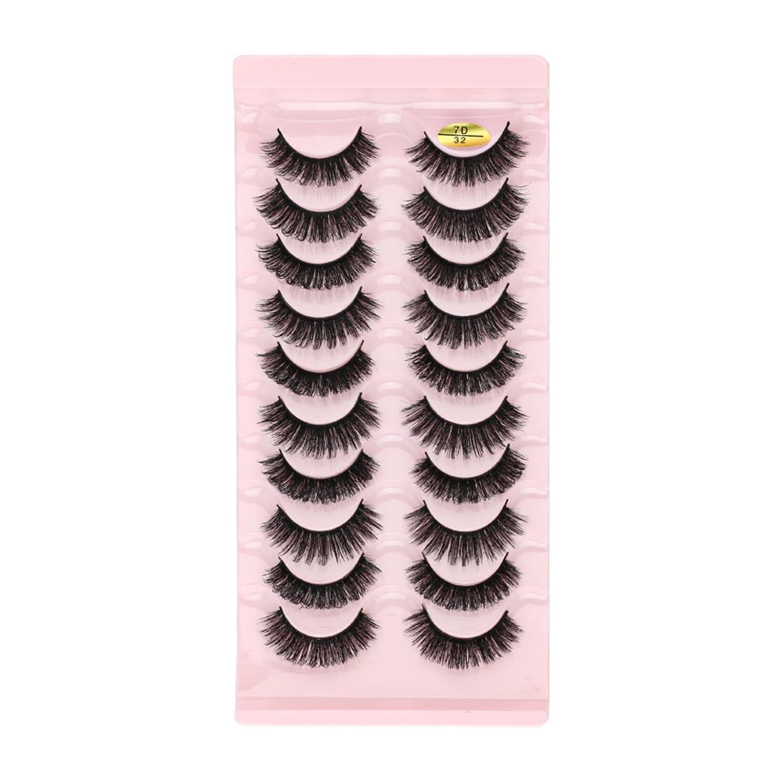 UAMOU Lashes Volume Fluffy Dense Russian Curling Fake Eyelashes Mink Eyes Extension Russian Strip Lashes handmade Cheerfully Color