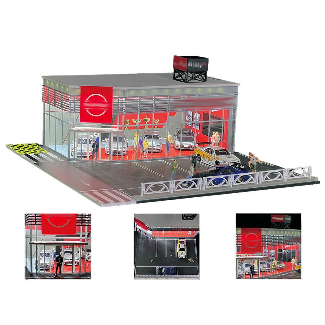 Amazon.com: FORCEMO 1/64 Scale Building Scene Model, DIY Miniature