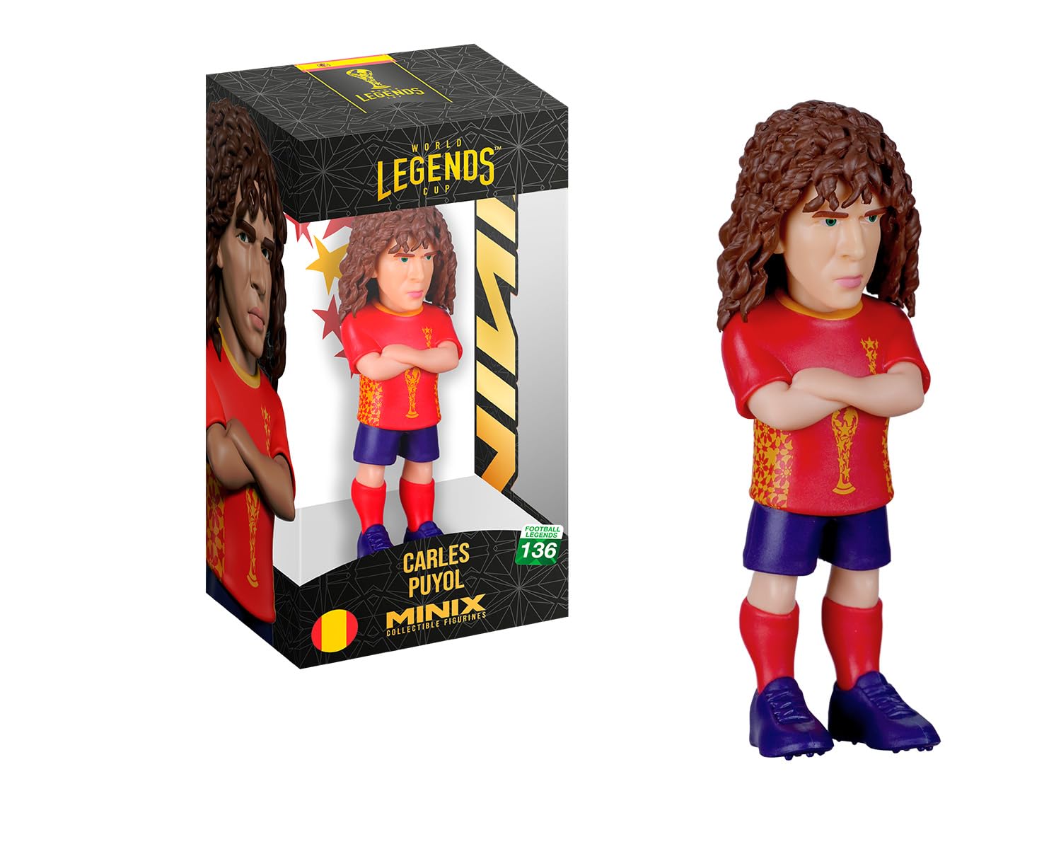 MINIX - Football Legends - Mistrzostwa Świata Legends #136 - Hiszpania - Puyol - Figurka kolekcjonerska 12 cm