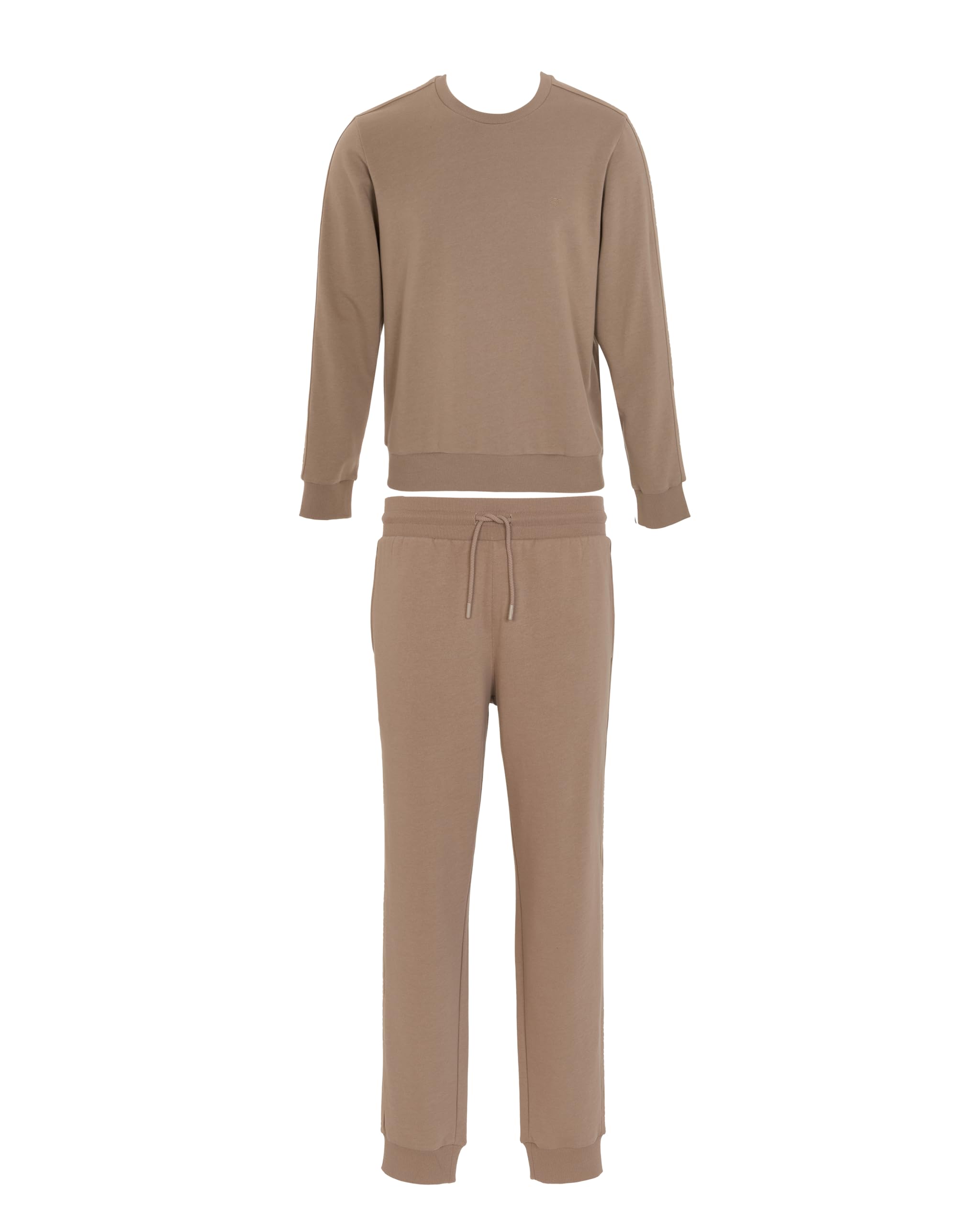 Emporio Armani MAN'S BASIC TERRY LOUNGEWEAR TRACKSUIT BROWN M