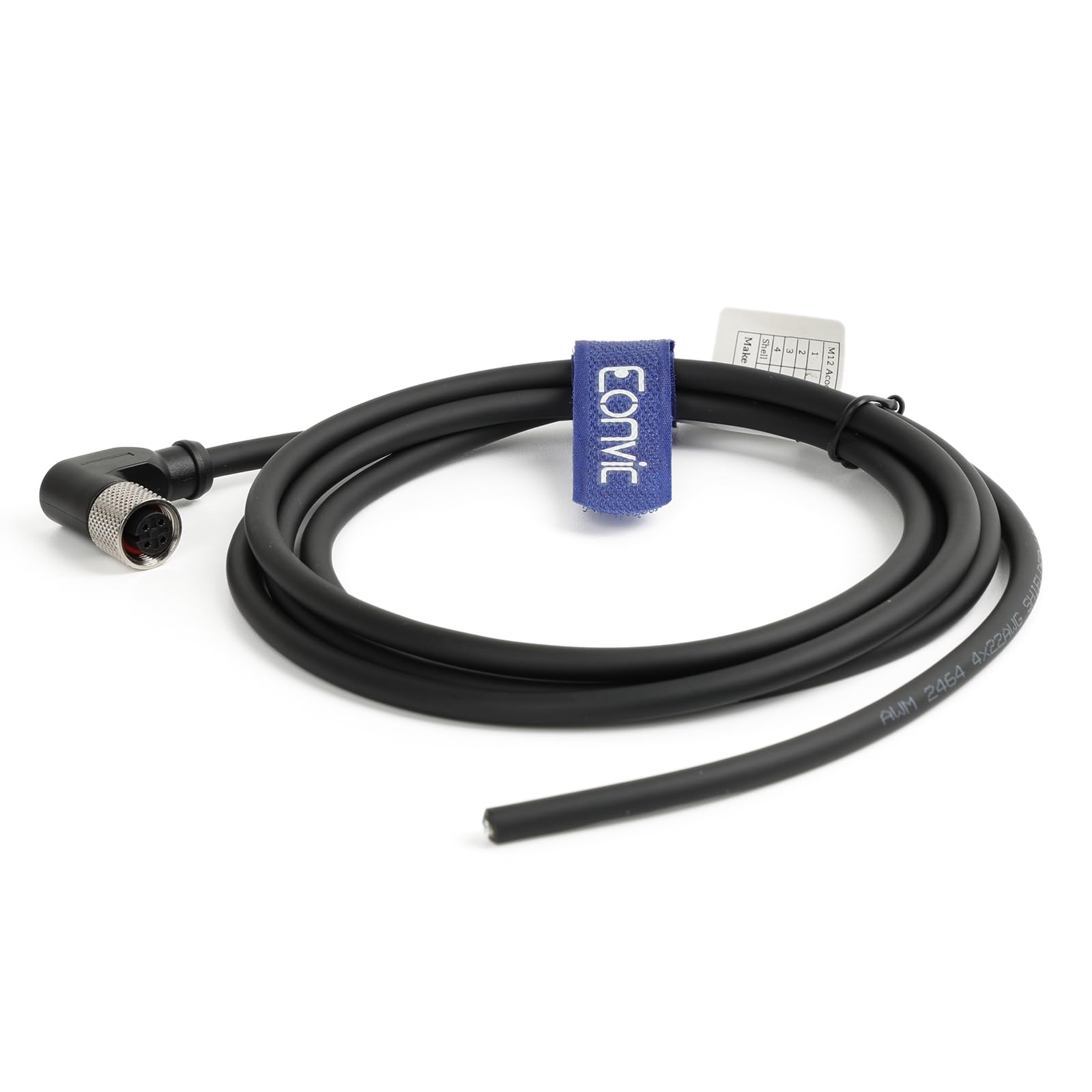 Cavo Sensore M12 - Connettore 4 Pin Angolo Retto | 22AWG 250V Per Macchine