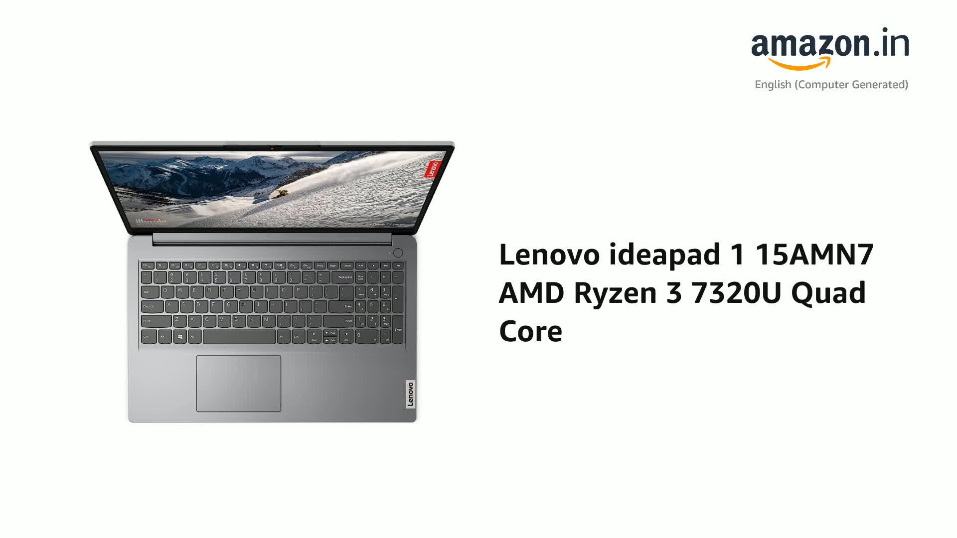 Lenovo ideapad 1 15AMN7 AMD Ryzen 3 7320U Quad Core (8 GB/512 GB