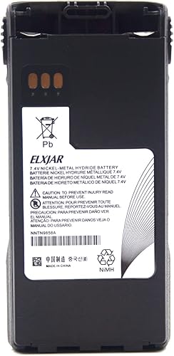 Miniatura 2 de hflexgrad Paquete de 2 baterías de radio bidireccionales de 7.4 V 2100 mAh para Motorola NTN9815AARB NTN9858AARBC XTS1500 XTS2500 PR1500 MT1500