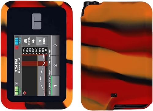 Funda de silicona premium para el cuidado de la diabetes en tándem Bomba de insulina T Slim X2 Pump (mezcla de coloresnaranja rojo)
