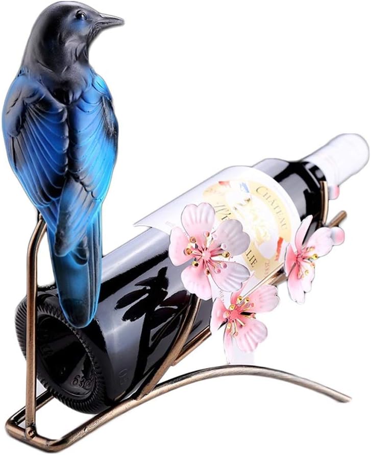 Wine Bottle Wine Bottle Holder Iron Birds & Flowers Wine Bottle Rack Home Ideas Tabletop Wine Rack Decoration Craft Gifts