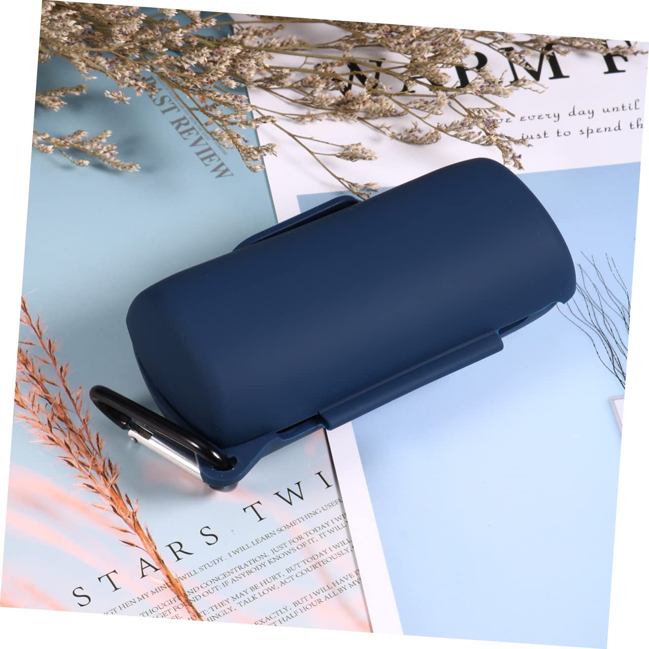 UKCOCO 3piezas Funda De Silicona Resistente Golpes para Auriculares Inalámbricos Caja Protectora Portátil y Prueba De Arañazos Azul Oscuro