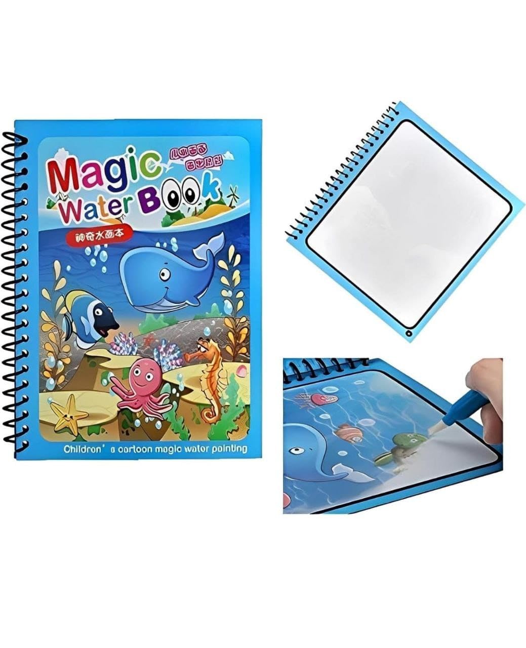 PIX N DOTS Quick Dry Re-Usable Magic Coloring Water Book Doodle with Magic Pen Painting Board for Children Education Drawing Pad (Random Design) (Pack of 2) (B0DBHWSS9Q) Amazon Price History, Amazon Price Tracker
