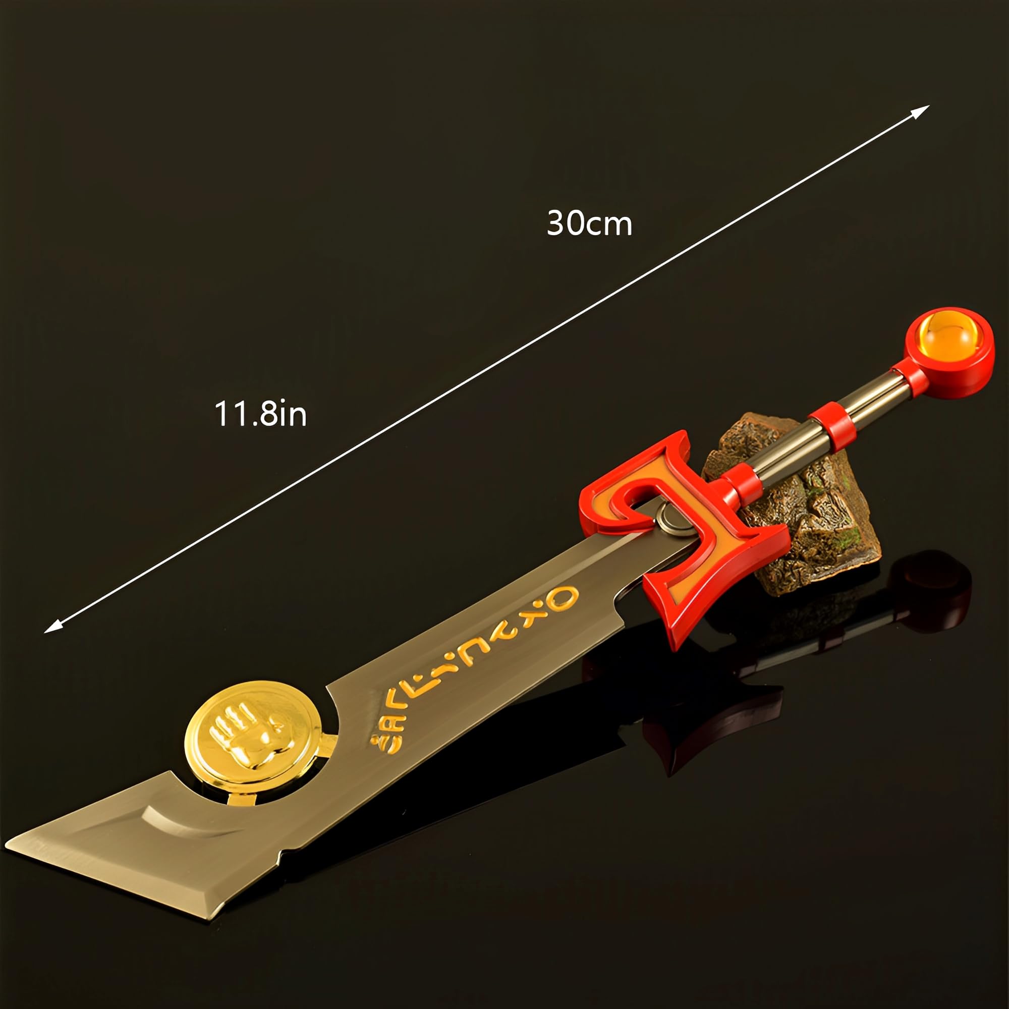 Modelo de exposición, Modelo Ashbringer, tamaño 30 cm/12 Pulgadas, Incluye Soporte de exhibición, Coleccionable Juego Totalmente metálico