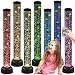 Playlearn Sensory LED Bubble Tube - Fake Fish"Tank" - Floor Lamp with 7 Changing Light Colors - Stimulating Home and Office Décor (3.3 Ft Bubble Tube)