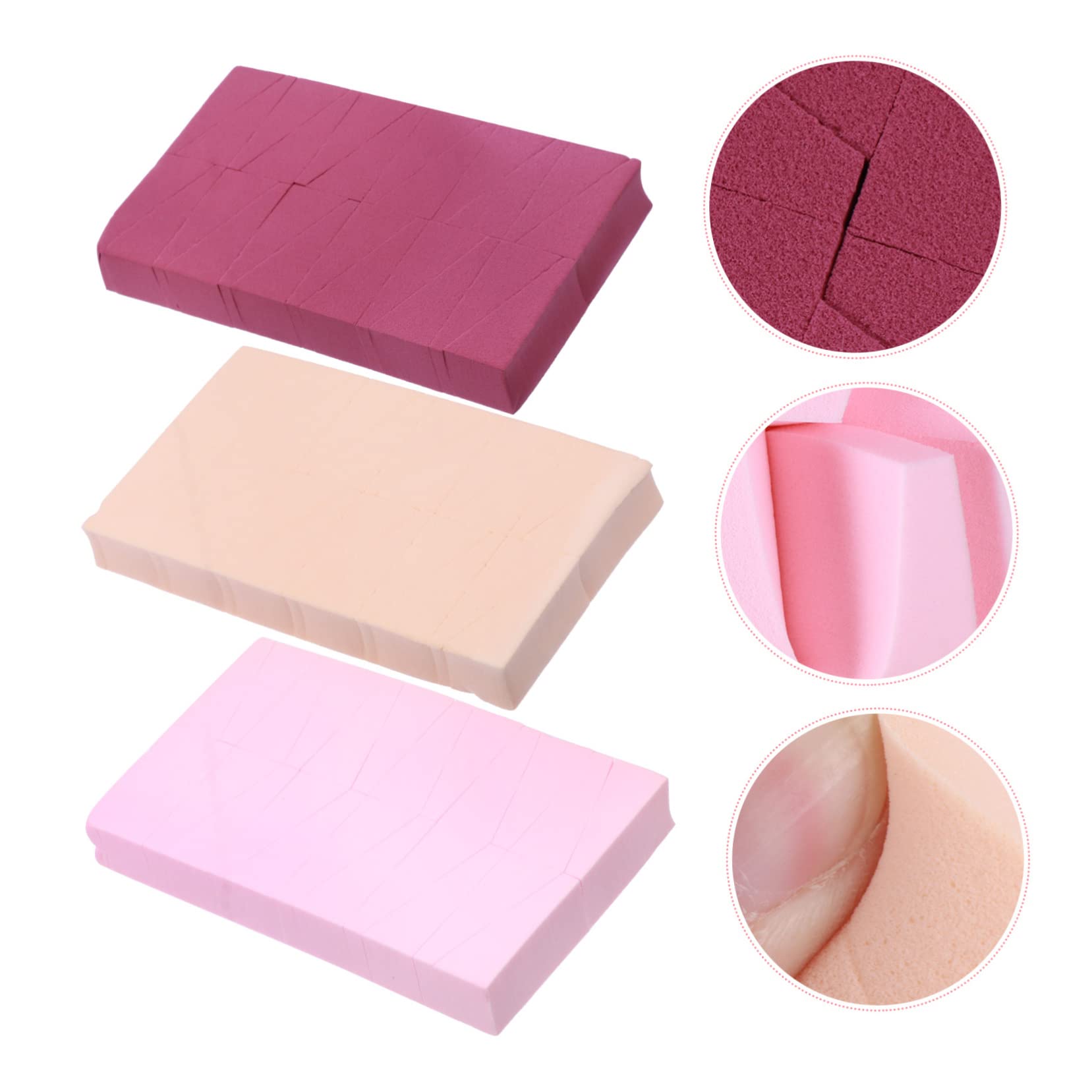 POPETPOP 216pezzi Spugne Per Trucco Triangolari Per Fondotinta Liquido Applicatori Riutilizzabili e Resistenti Per Make-up Professionale e Uso Quotidiano
