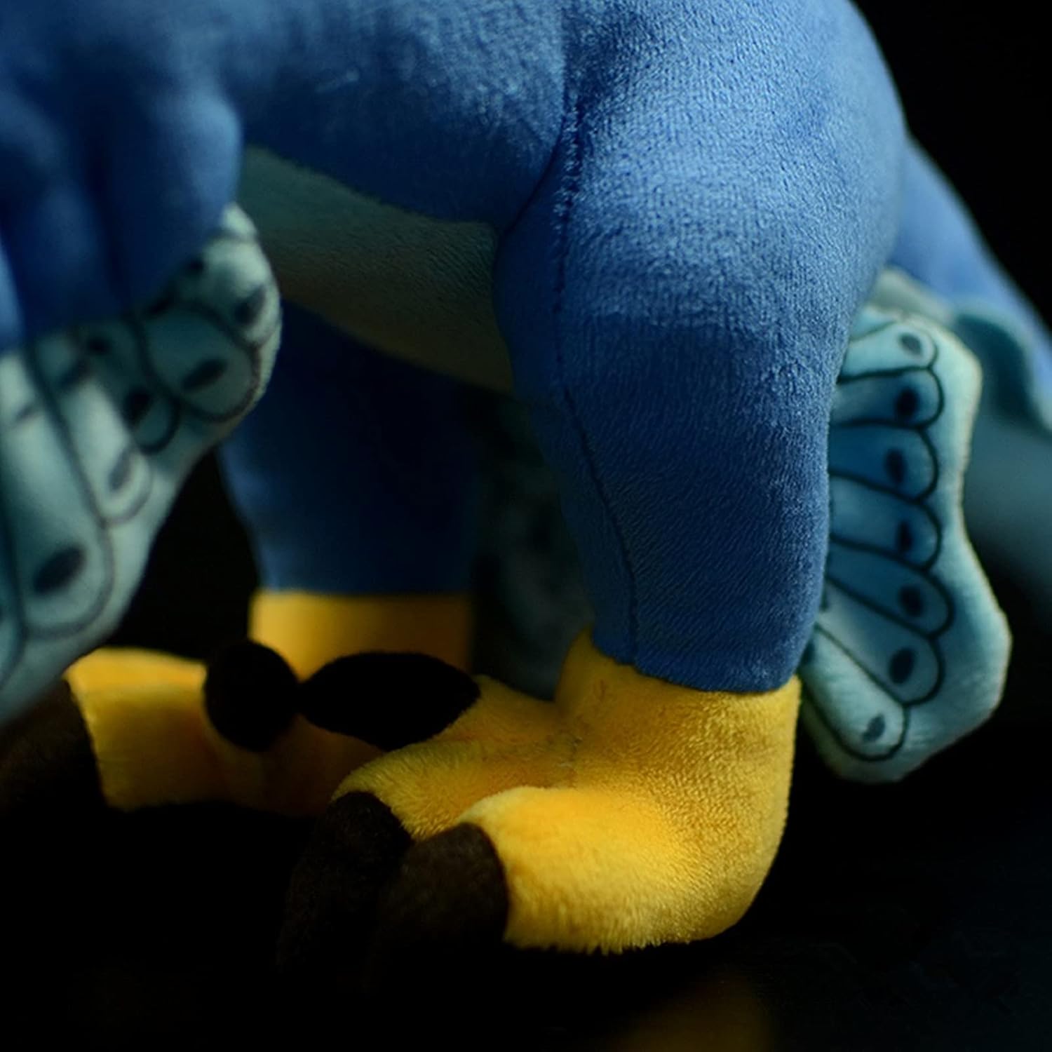 Realistic Microraptor Dinosaur Plush Toy - Lifelike 18" Blue Dinosaur Utahraptor Tyrannosaurus Plushie, Figurines Stuffed Toys Soft, Gifts Collectible for Kids