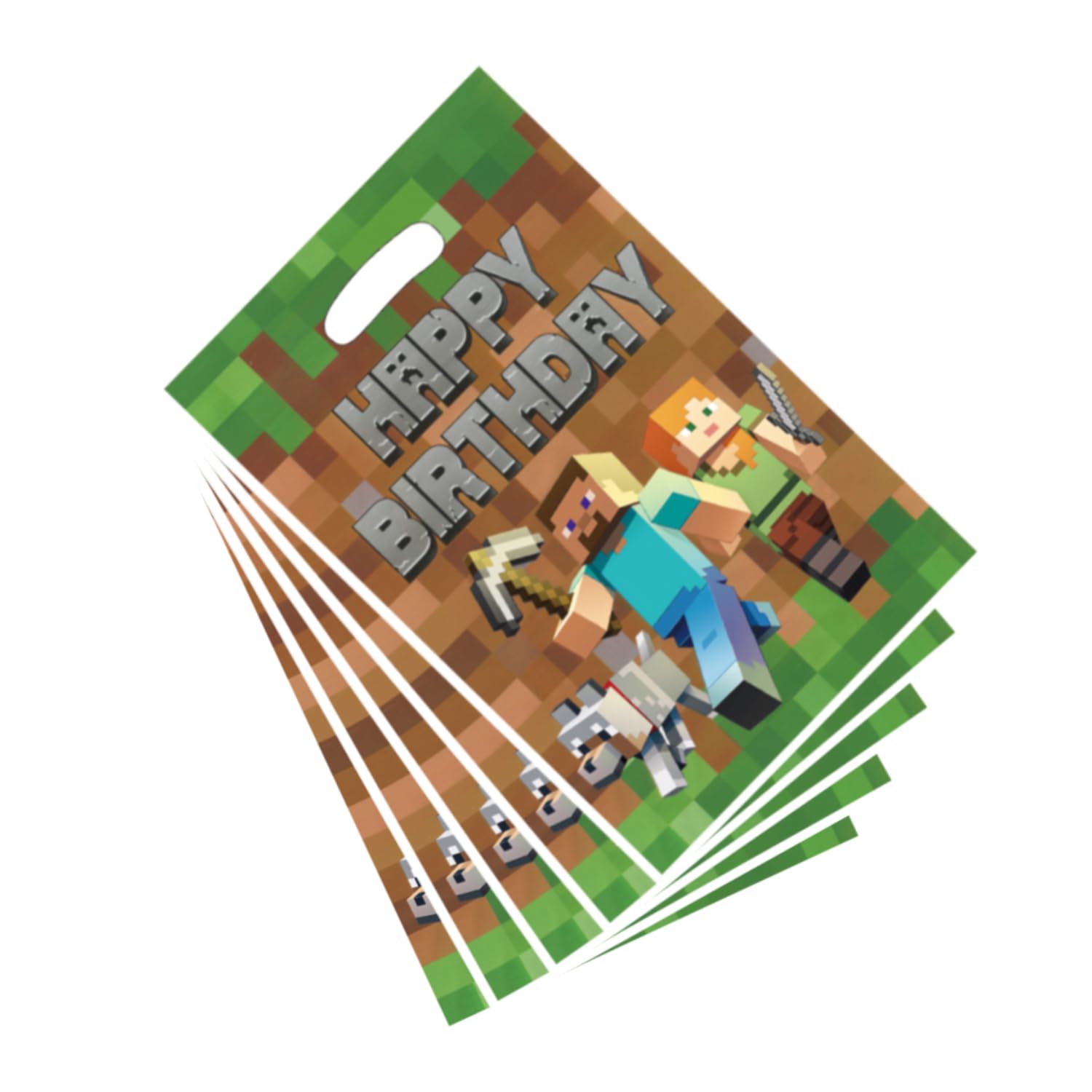 For Pixel party gift bags 30PCS, supplies, and decorations. Perfect for cartoon parties, ideal for kids, and great for family events, prizes,