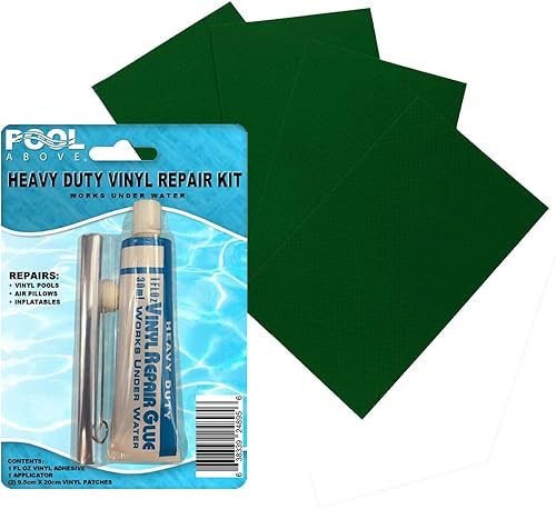 Miniatura 4 de Kit de parches de reparación de vinilo resistente  Pegamento adhesivo de cemento de vinilo y parches de colores para inflables, barcos, balsas,