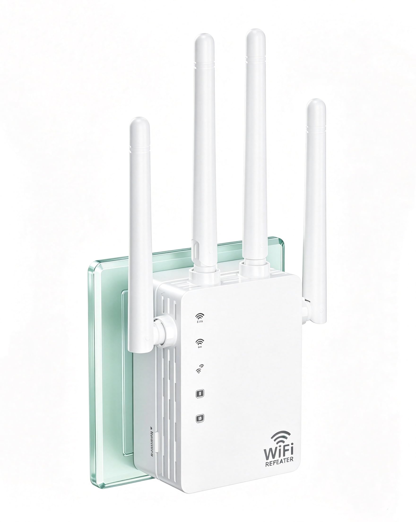 WiFi Extender Signal Booster, Easy Setup WiFi Booster for Home Network | 1200Mbps WiFi Repeater, Covers 12880 Sq.ft, Supports 105 Devices, Dual Band 5.0G,1-Tap Setup & 2 Ethernet Port, Easy Setup