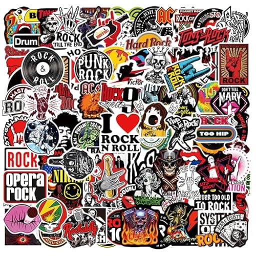 104 pegatinas de rock roll, Punk Música Sticker Bomb Vinilo Pack para ordenador portátil Skateboard Bicicleta Guitarras Equipaje | Ya disponible en tu tienda friki favorita! En mundofriki.es!