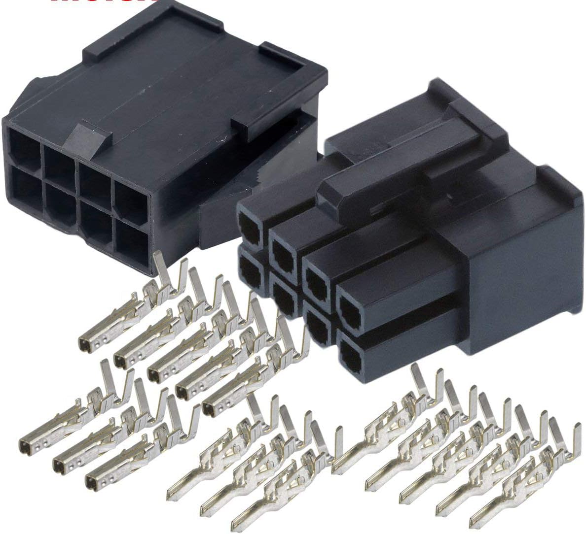 8-Pin Black Connector Pitch 4.20mm.0165" w/18-24 AWG Pin Mini-Fit Jr