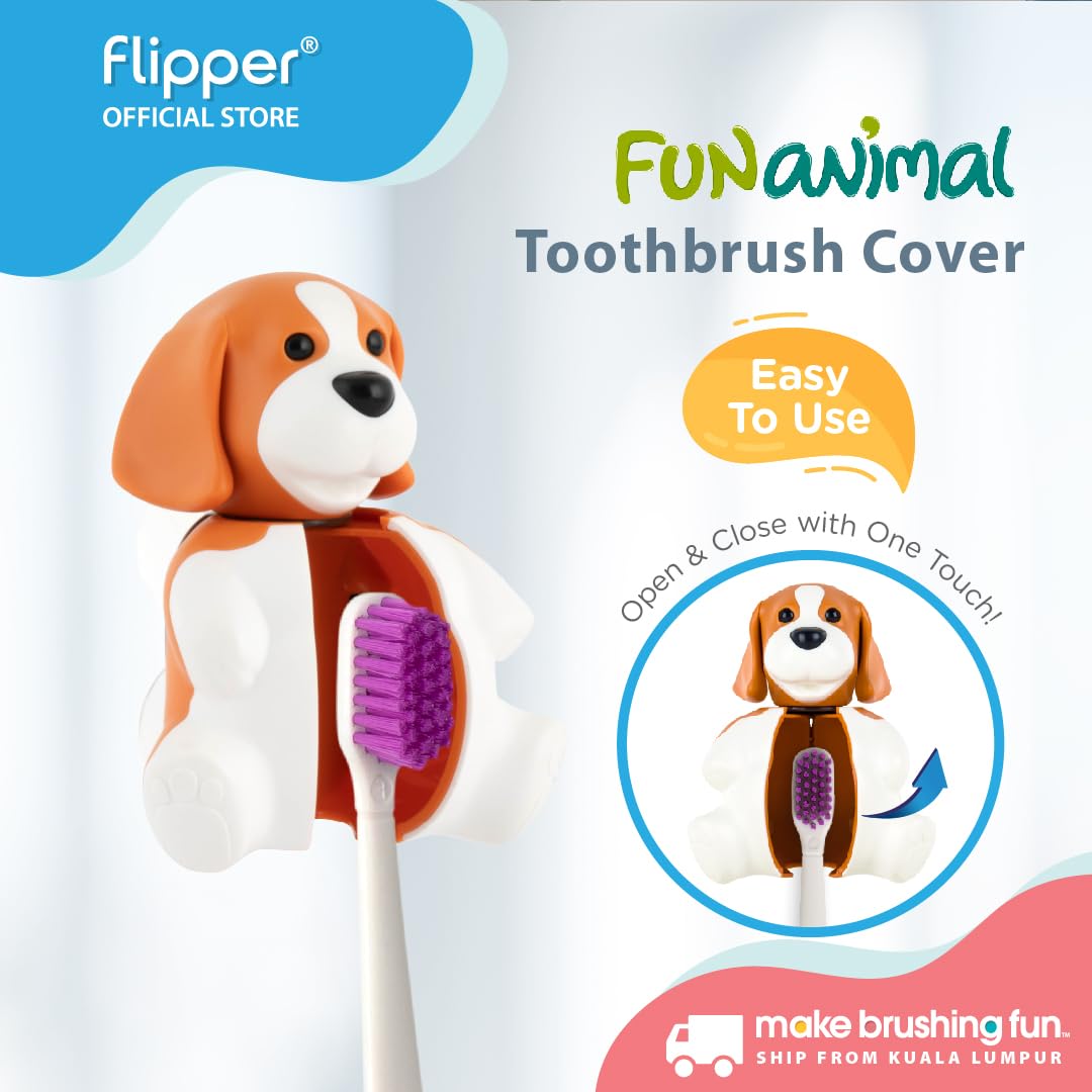 Rocs Flipper Hijyenik Diş Fırçası Kabı - Köpek