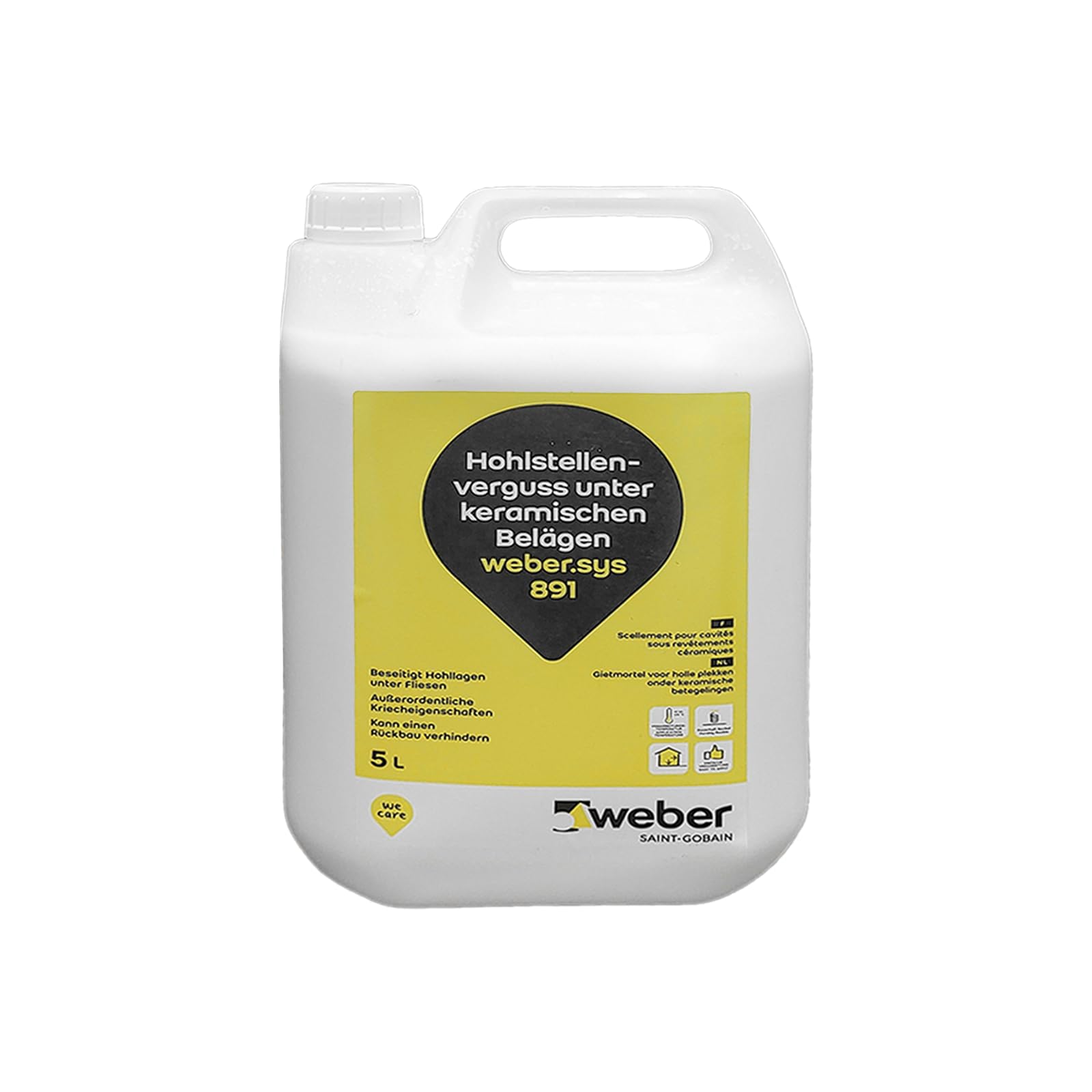 Weber.sys 891 - Moldeado para huecos (Weber.sys 891 5L + jeringa)