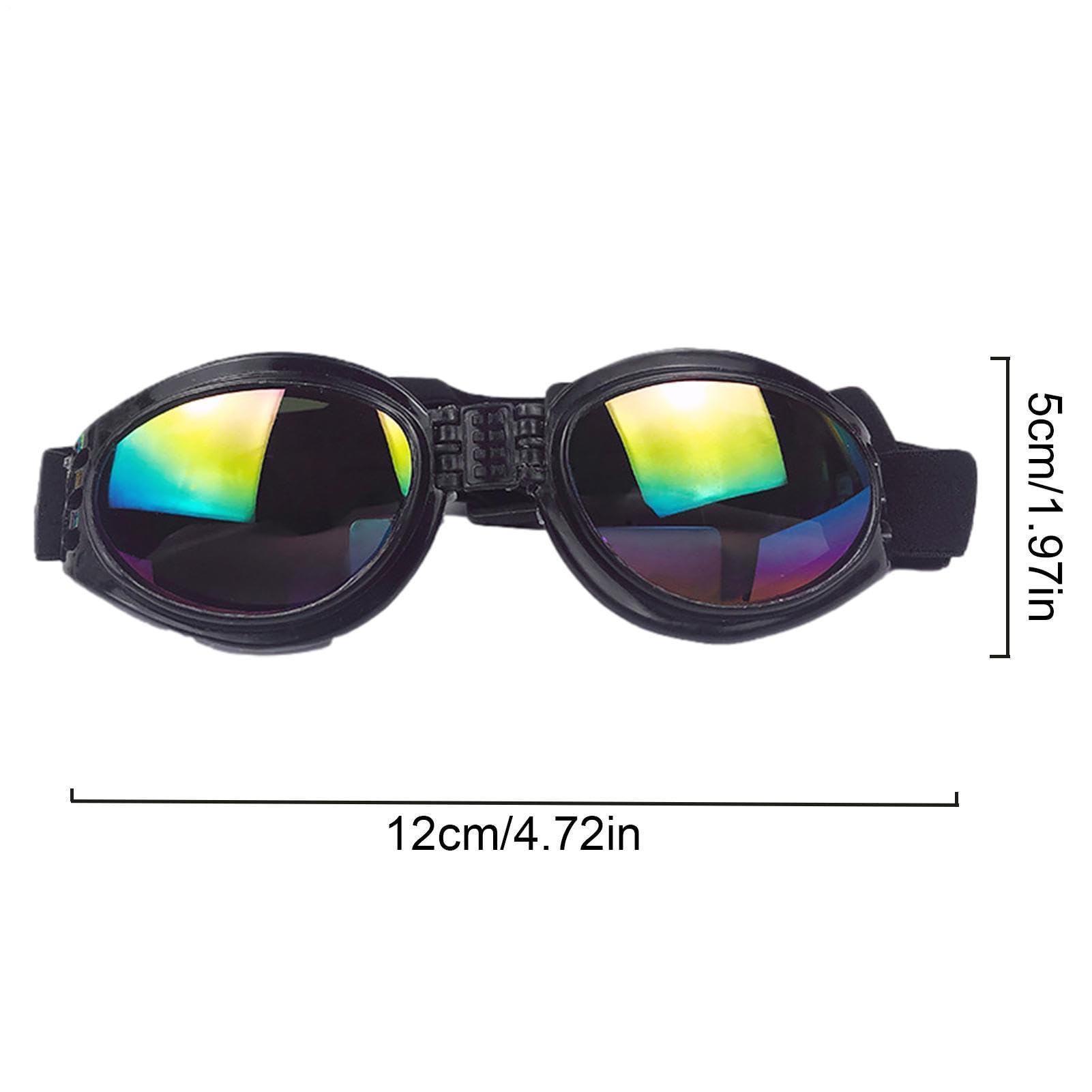 Occhiali da sole per cani - Occhiali per animali domestici da 4,72 pollici Protezione UV Cinturino regolabile | Dog Eye Wear - Ochiali per animali domestici elastici e comodi per l'uso in viaggio con