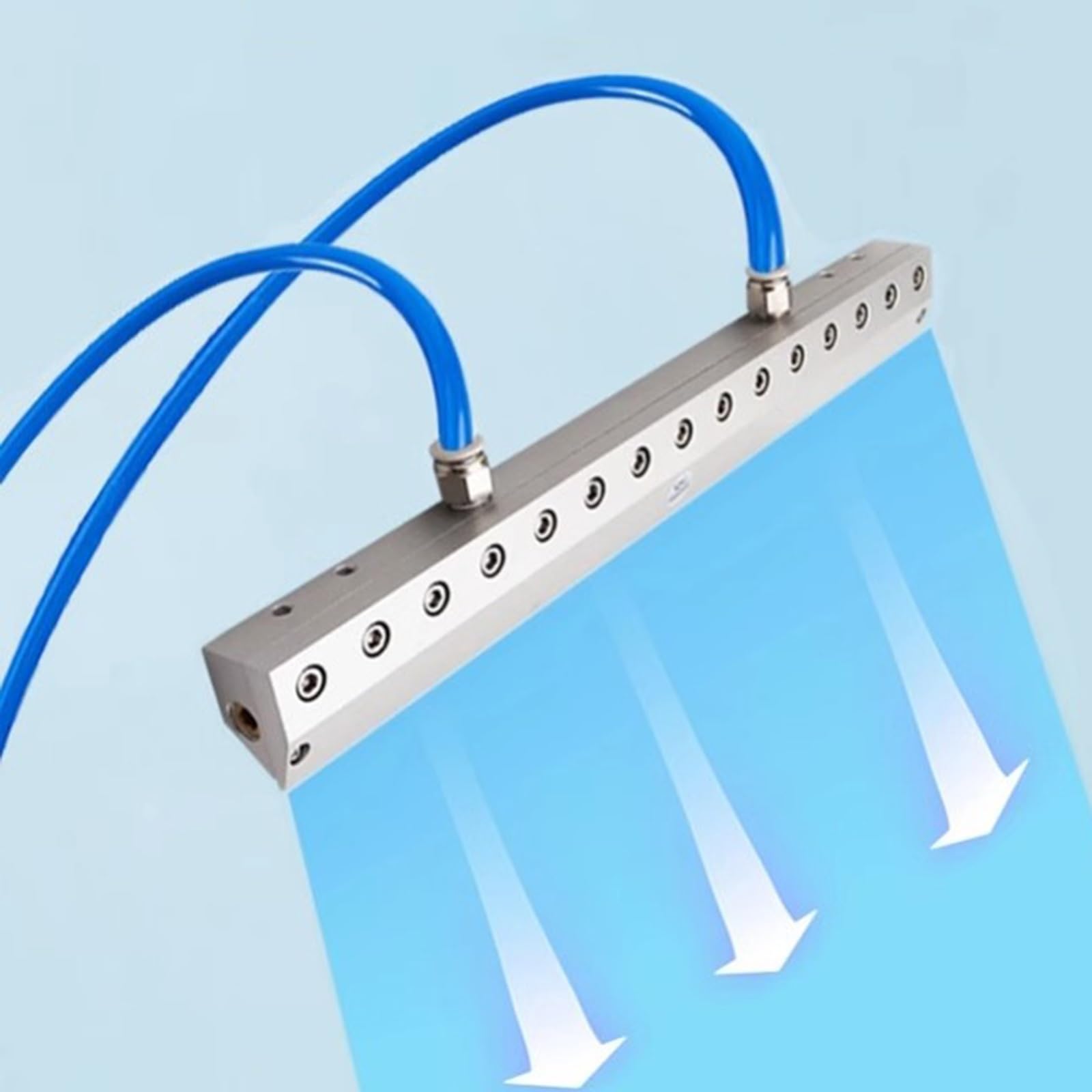 Soplador de Aire Industrial con Cuchilla de Aire de aleación de Aluminio y Boquilla de Gas, Rosca Interna de 1/4" for eliminación de Polvo Industrial, Compatible con compresor de Aire.(30cm)