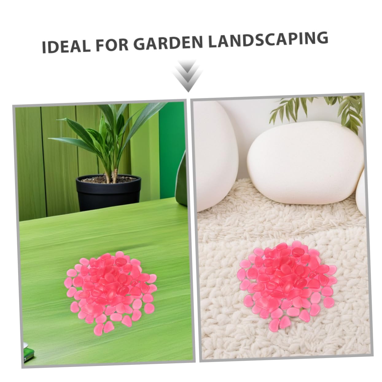 300piezas Piedras Luminosas Que Brillan La Oscuridad Decorativas Para Peceras Jardines Caminos Patios y Paisajismo