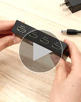 HDMI SPLITTER GREENHOUSE 4台まてのモニターを同時接続 1つのHDMI機器の映像を複数のテレビに映し出すHDMIスプリッター2