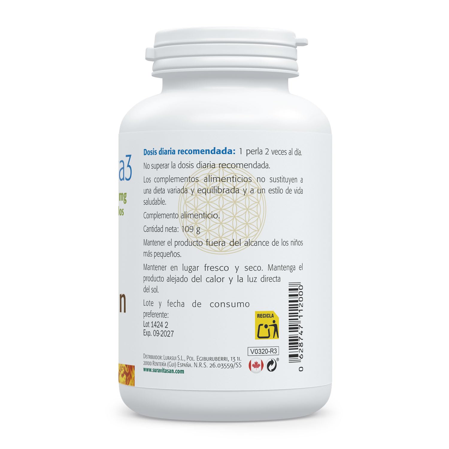 SURA VITASAN - EPA OMEGA 3 1414 MG 60PERLAS