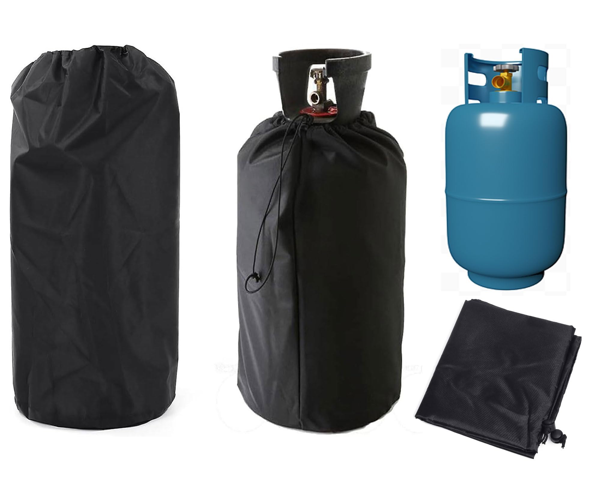 Copertura per bombola gas 31x59 cm tessuto Oxford 210D impermeabile UV