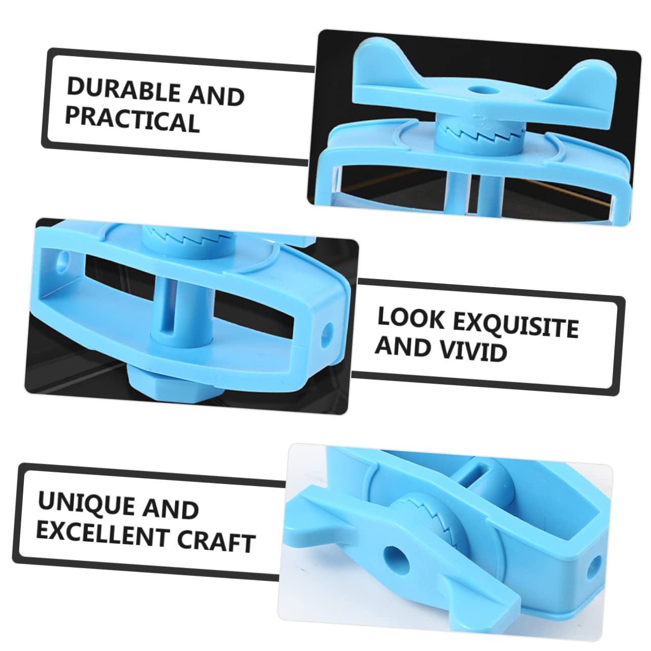 24 Pezzi Tendifilo per Recinzione in Plastica Blu, Isolatori per Recinzioni Elettriche, Accessori, Pratici e Resistenti per Filo Recinzione