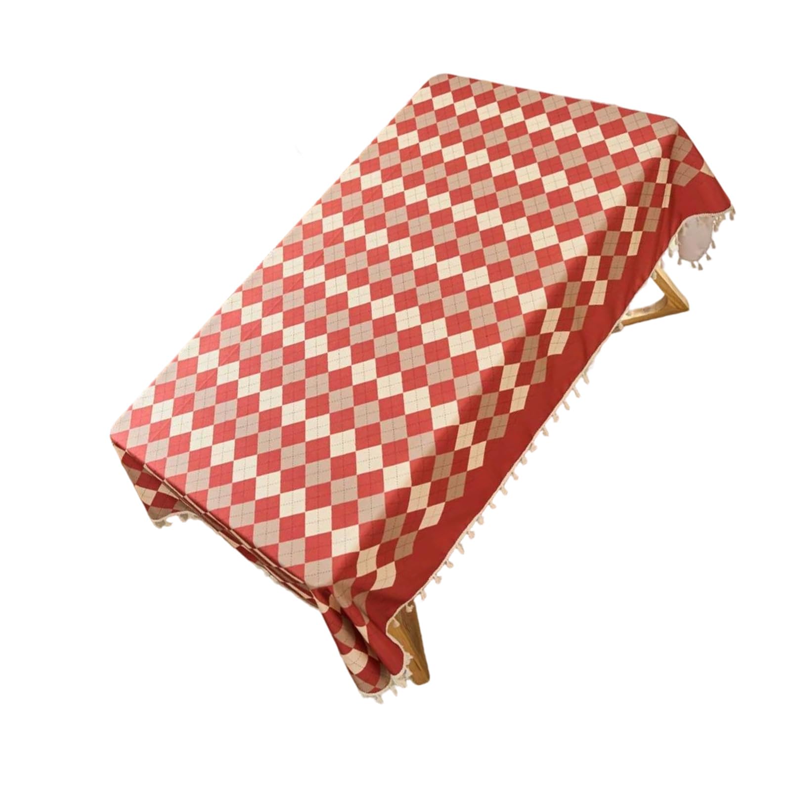 Mantel de rejilla de varios tamaños para mesa de comedor, apto para mesas cuadradas redondas, superficies resistentes al aceite, fácil limpieza, mantel de tela antideslizante