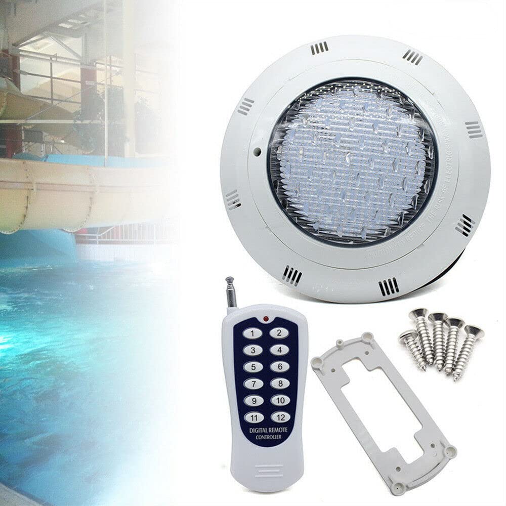Projeteur LED RVB piscine Encastrable - Éclairage Télécommande Sans Fil - Lampe Décorative Aquarium Piscine (45 W)
