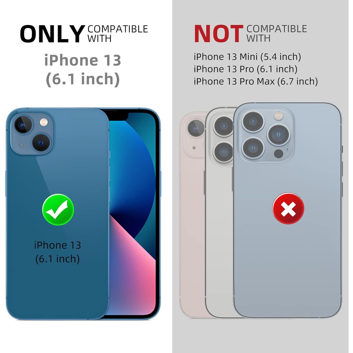 Beeasy Cover per iPhone 13 IP68 Impermeabile Custodia Militare Antiurto Resistente 360° Metallo Armor Protezione Schermo Integrata Rugged Robusta Indistruttibile Subacquea Antipolvere Argento