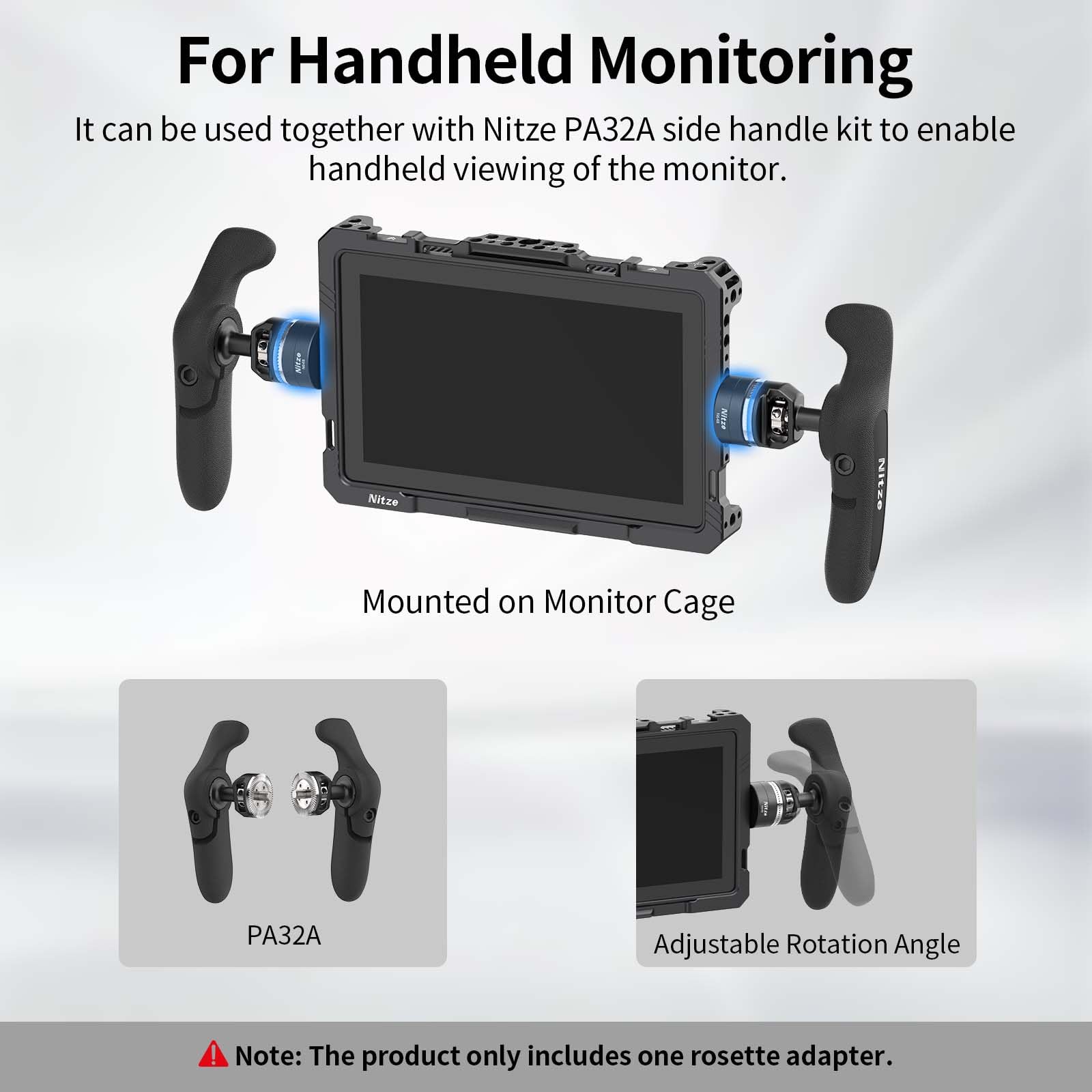 Nitze Rosette Mount for ARRI, Female Rosette Adapter for ARRI with