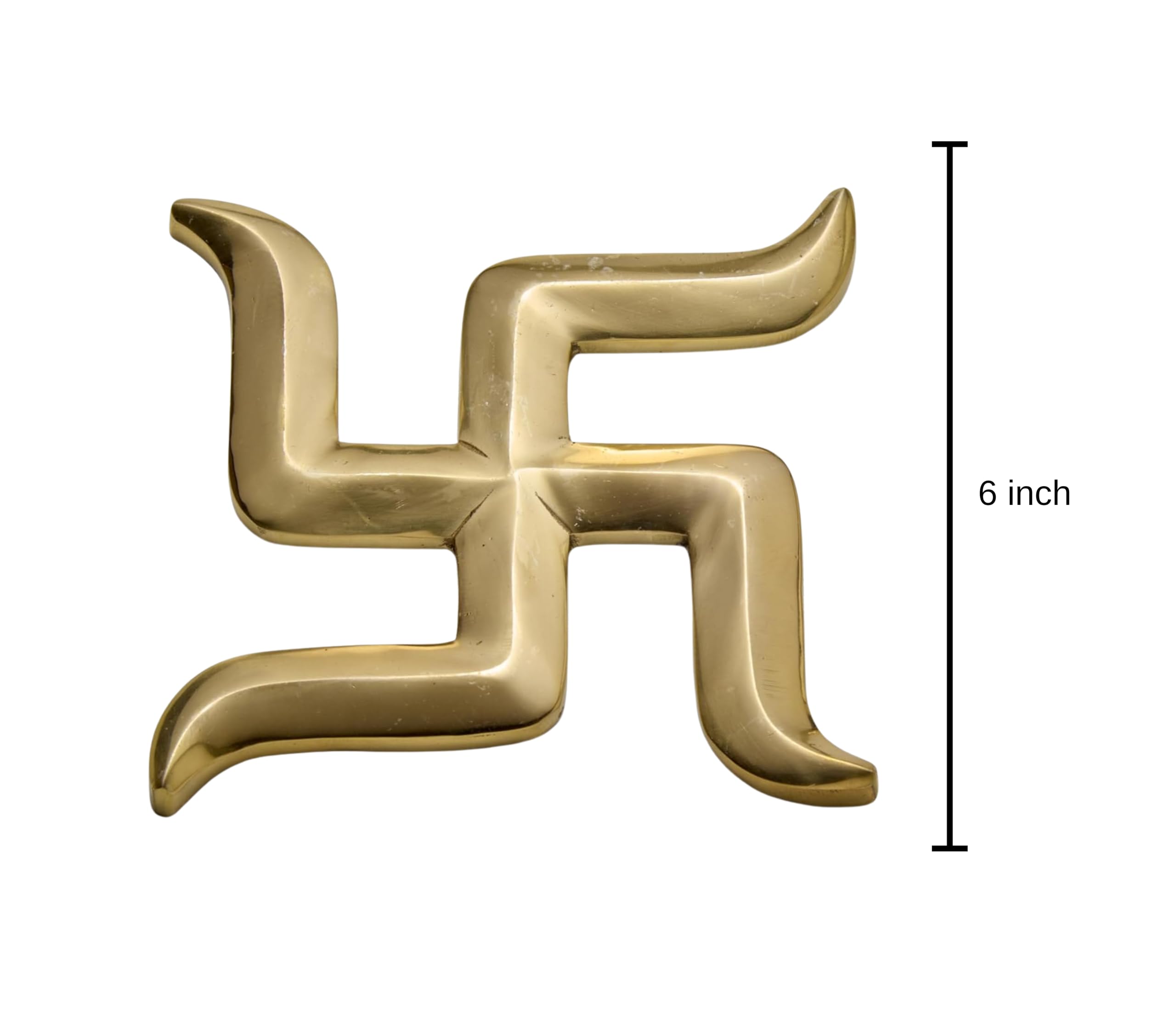 Brass Swastik Wall Hanging - Vastu Yantra for Home -2
