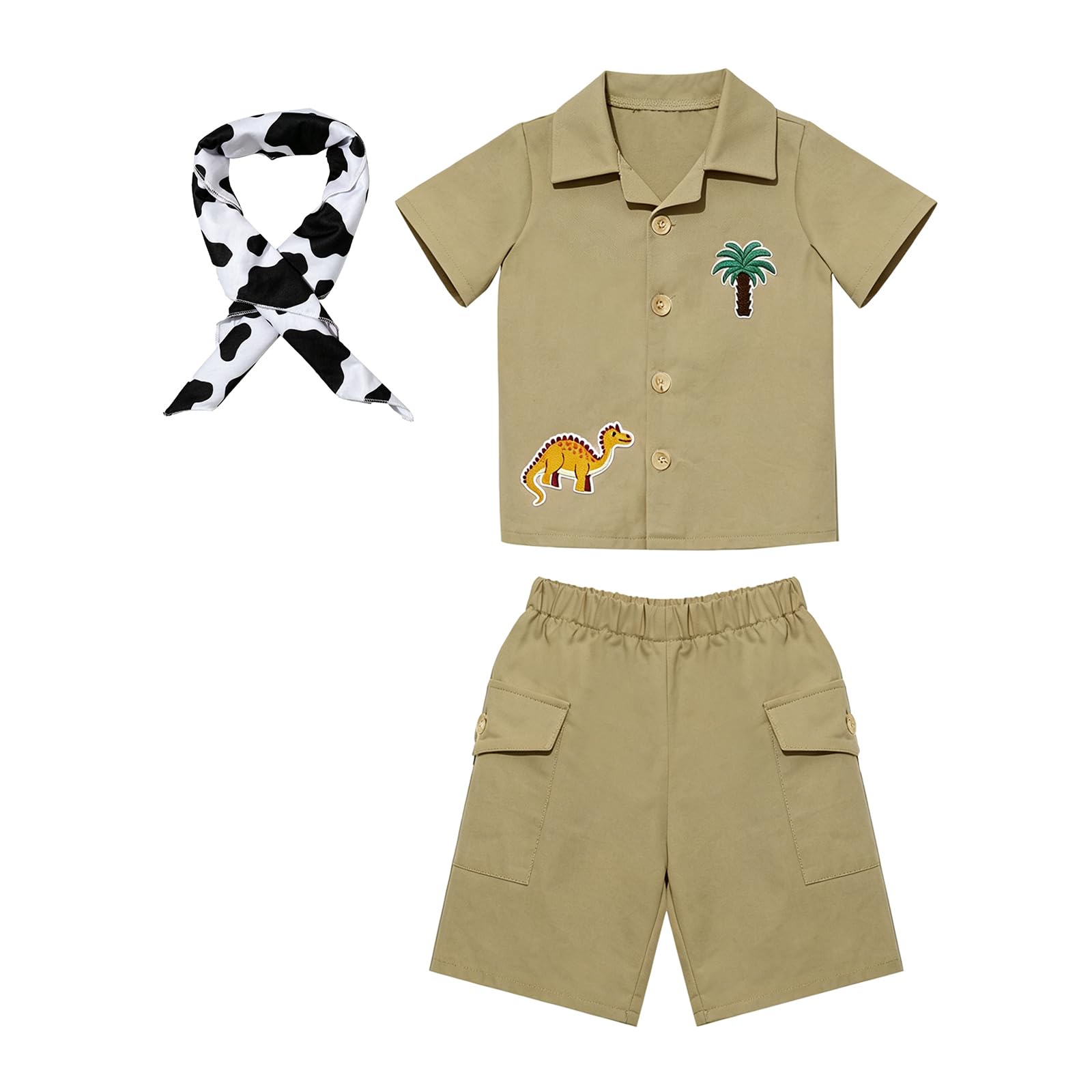 dPois Baby Mädchen Forscherset Für Exploration Kostüm Bekleidungssets Safari Kostüm Entdecker Jogginganzug Camping Pionier Sport