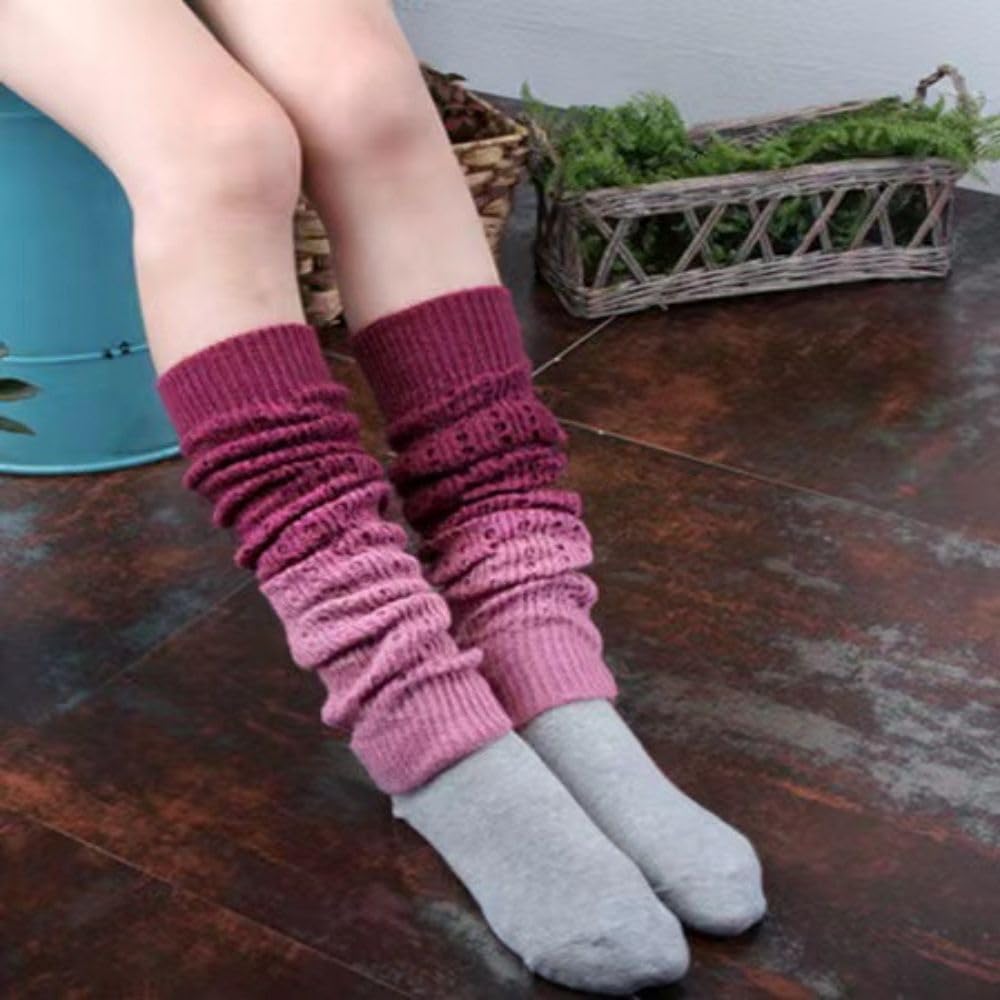 Jesienne i zimowe modne miękkie kaszmirowe skarpety, skarpety do układania w stos, skarpety do jogi, ciepłe skarpety z dzianiny, legginsy, skarpetki do tańca dla kobiet, kobiet, dziewcząt (6 par),