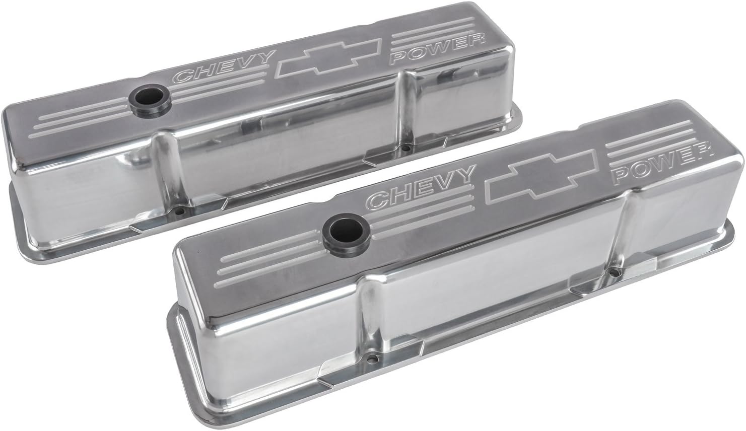 Billet Specialties 95222 Polished Power Tall Valve Cover for Small Block Chevy
