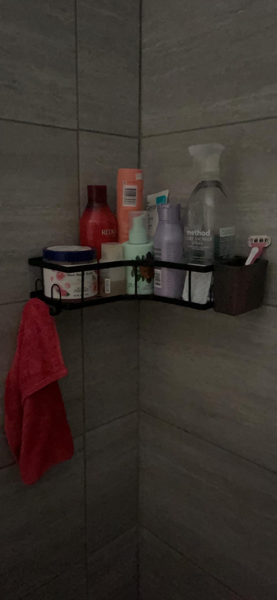 AKTECKE Corner Shower Caddy Bathroom Organizer Adhesive Shower Rack Bathtub Shelves - 3Pack No Drilling Shower Shelf photo review
