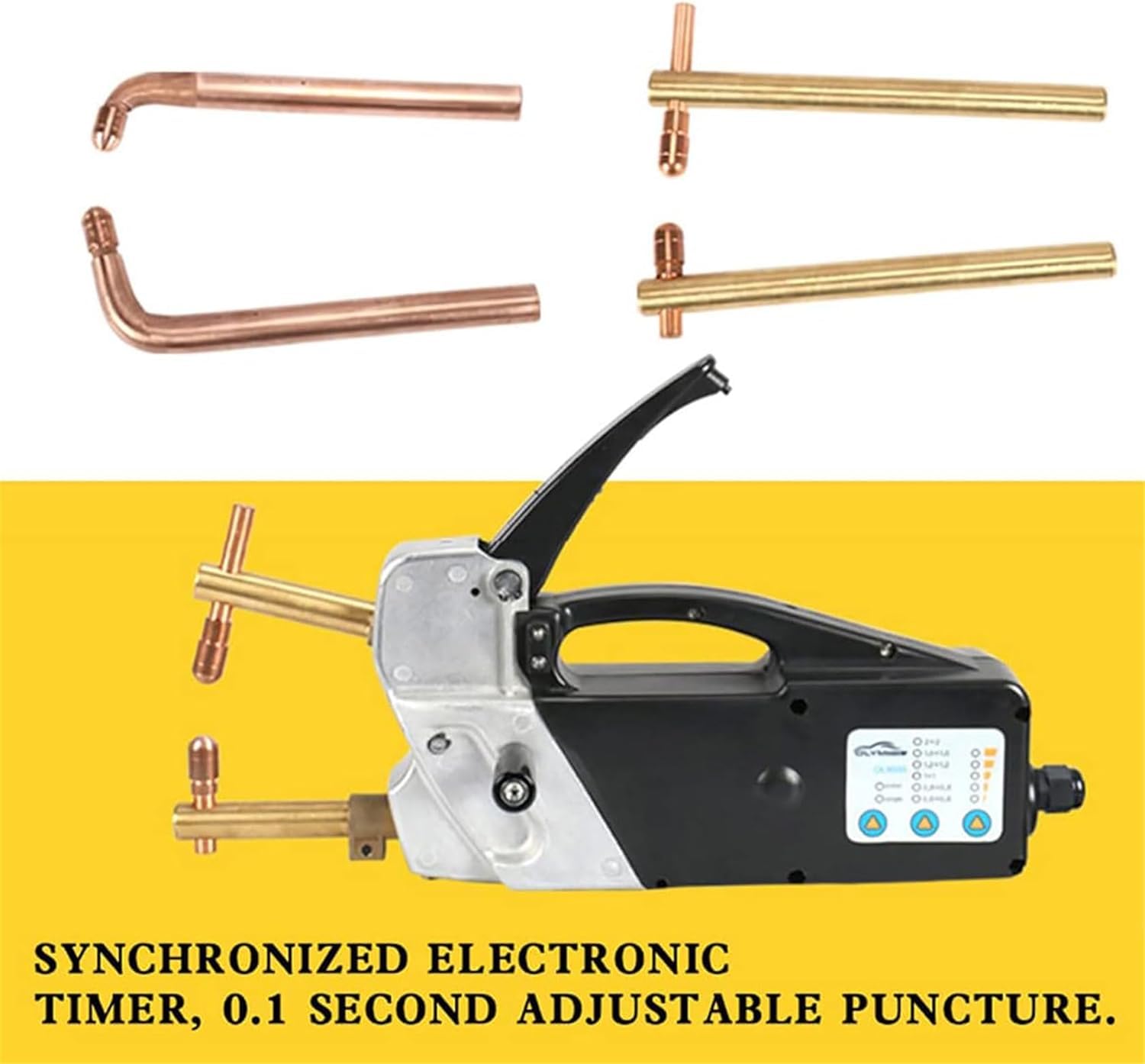 Soldadora por puntos portátil de 220 V, pistola de soldadura de mano de 3000 A, máquina de soldadura de doble cara para reparación de chapa, carrocería automática