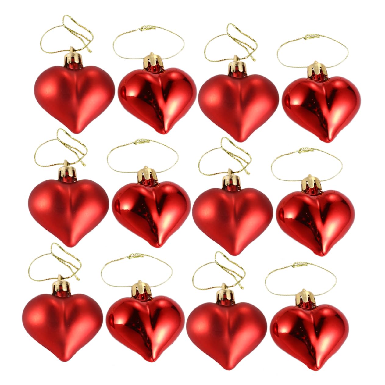 MAGICLULU 108stücke Teiliges Romantischer Herz-hängedekorationen Für Hochzeiten Valentinstag Und Partys Rote Love Heart Ornamente Für Romantische Ihrem Zuhause