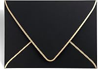 Vista 14 de Paquete de 50, tamaño A7, sobres gruesos de invitación de lujo de 5 x 7 pulgadas, para tarjetas de 5 x 7 pulgadas, autosellado, perfecto para bodas