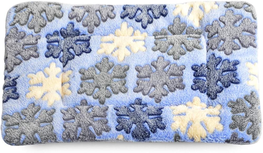 YYDS Pet Nest Pet Cotton Pad Cat Kennel Cat Blanket Dog Mat Nest Pad Cover Dog Blanket Cotton Pad 38 * 55cm Pet Beds (Color : Blue)