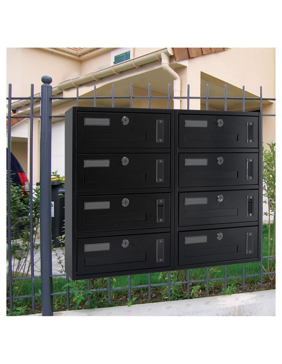 Cassetta Postale Condominiale La Zappa 4 Posti - Made In Italy, Antracite, Modulare - Foto 8