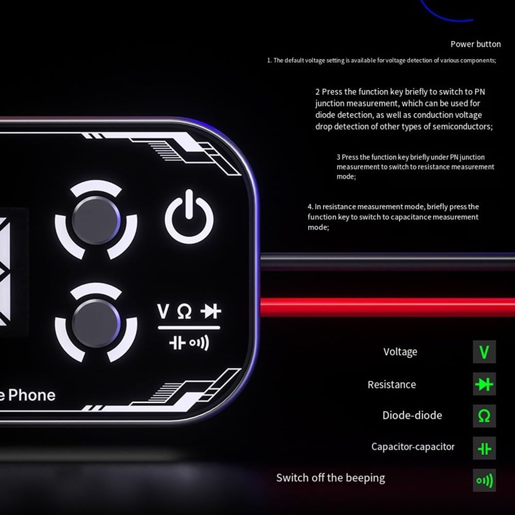 3.0 Digitalmultimeter mit 3 Displays Spannung Kapazität