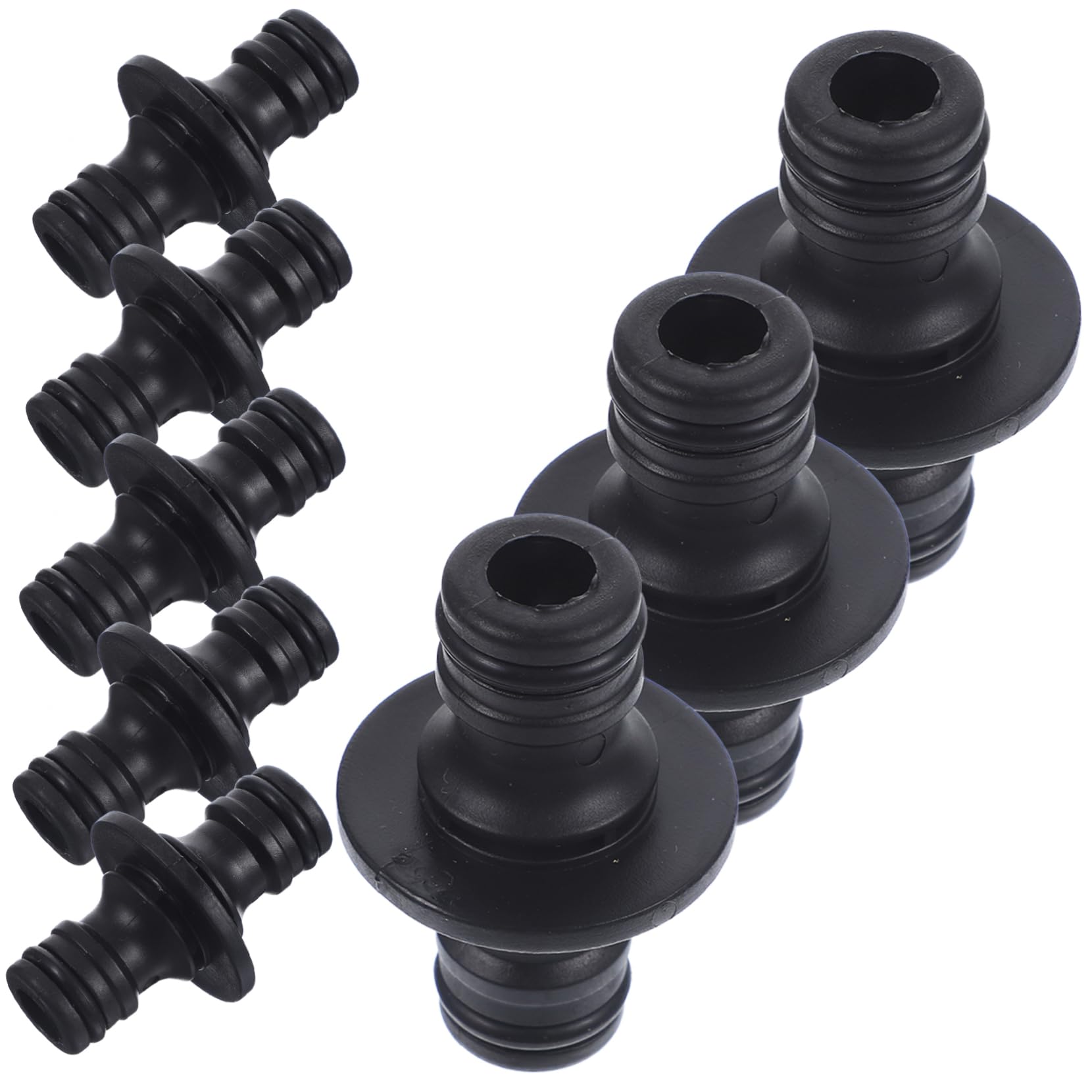 TOYANDONA 3 Set Raccordi Per Tubi Da Giardino Durevoli Connettore All'aperto Collegare Irrigazione Collegamento Rapido Del Tubo Fornitura Giardino Plastica Black 25 Pezzi*3