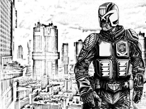 PhotoSight Judge Dredd Karl Urban Movie Mega-City 24x18 Print Poster