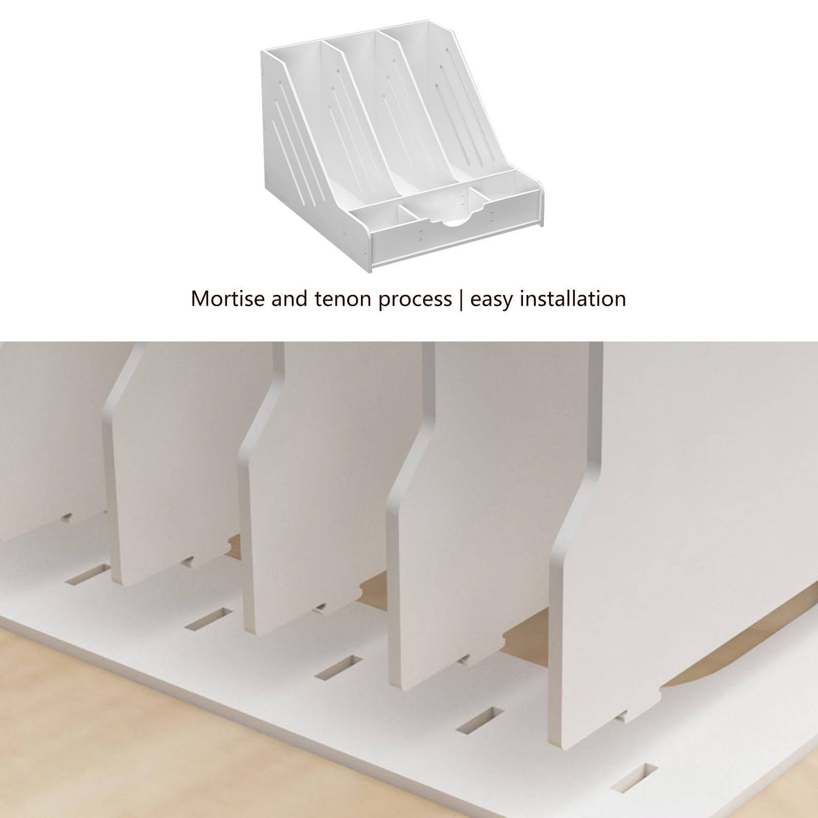 Boodend da scrivania con portapenne porta carte multiuso da scrivania Bood End Magazine Book Holder salvaspazio organizer da scrivania