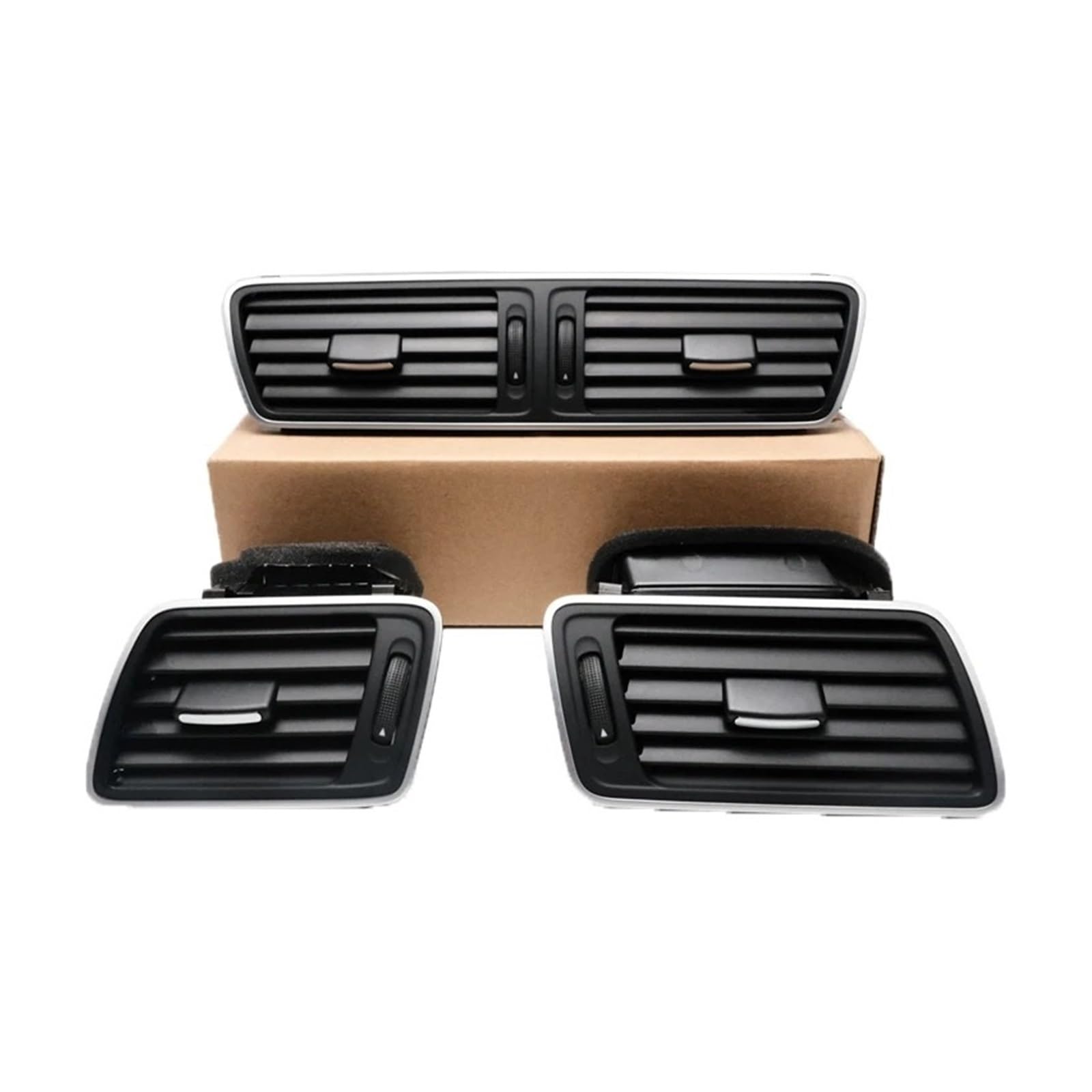 Sauanmnktp Matte 1 Set Universal Car Air Vents For Vw For Passat B6 B7 Cc R36 3Ad819728 Lhd Front Dashboard Air Conditioning Outlet Vents 3Ad819702 3Ad819701 Adjustable Air Vent Louvers(Matte 1 Set)